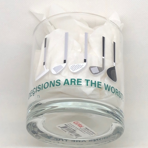 Golf Whiskey Glass Cocktail Old Fashioned 🥃 Great Unique Golf Gifts For Drinker - Picture 2 of 5